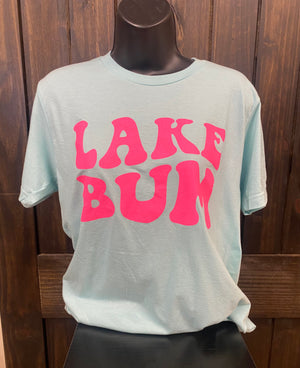 "Lake Bum; Pink" Tee