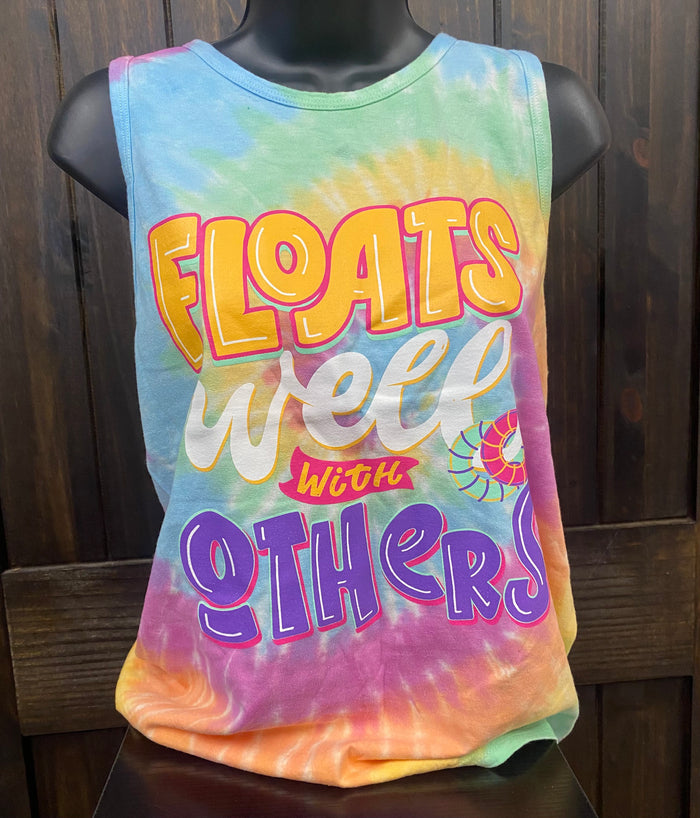 "Floats Well With Others" Tank Top Tee