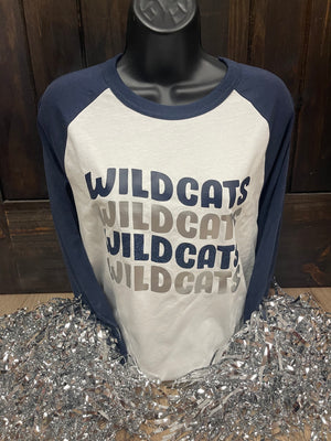 Wildcats- Navy & Silver "Wildcats, Wildcats, Wildcats"
