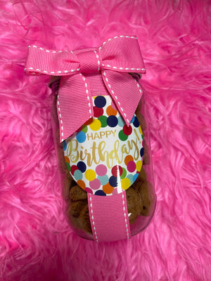 "Oh Sugar" Cookies In A Jar- "Happy Birthday": Pink