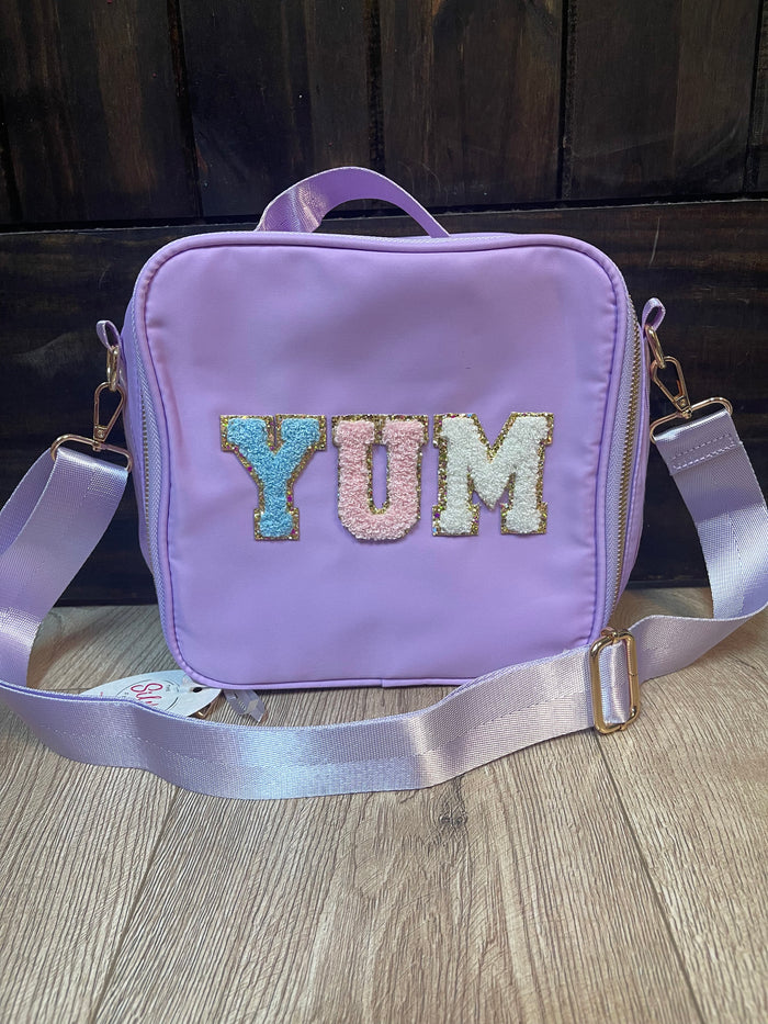 Chenille Lunch Kits- "Yum" Light Purple