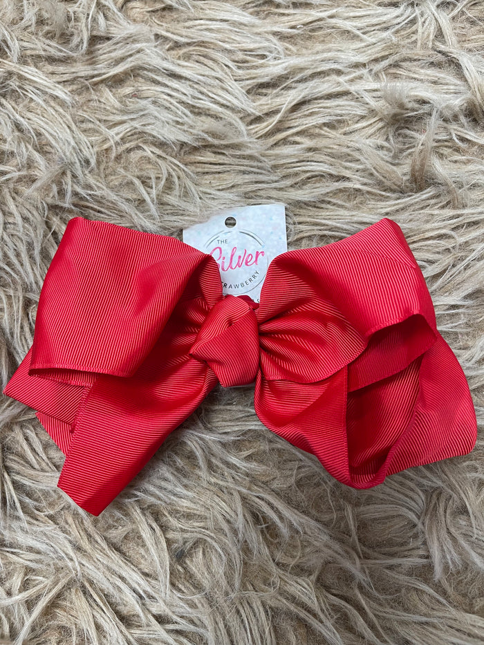 Lillian Hair Bows- Red