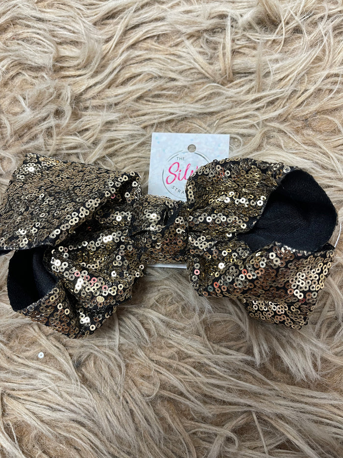 Large Sequence Bow- Black & Gold