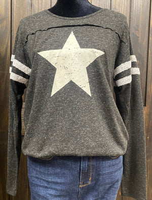 "Black Star; Replica Jersey" Long Sleeve Top