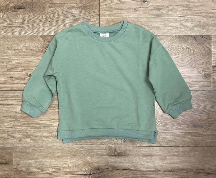 Kids (Cotton) Sweatshirt- Sage Green