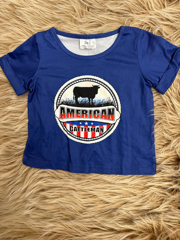 "American Cattleman" Kids Top