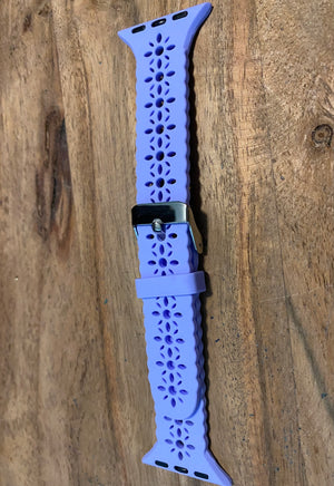 Silicone Watchband- Purple Scallop