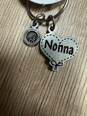 Chubby Chico Keychains- "Nonna" Heart