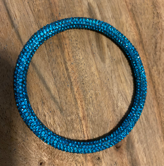 Ray Of Rhinestone Bracelets- Turquoise