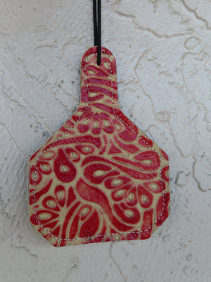 Tooled Red Ear Tag