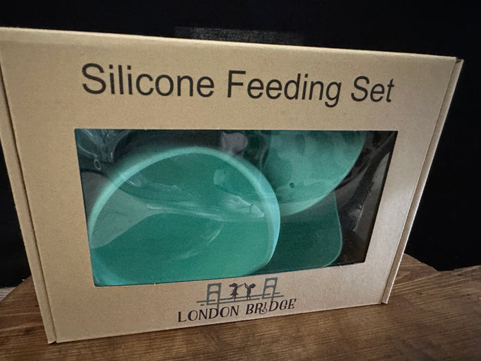 Silicone 4PC Feeding Set- Teal