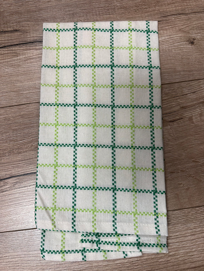 Kitchen Towels- Green Plaid