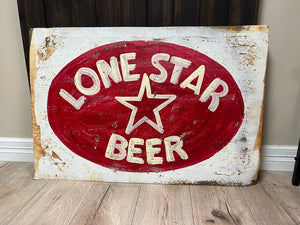 Tin Signs (2X3) - "Lone Star Beer" Red