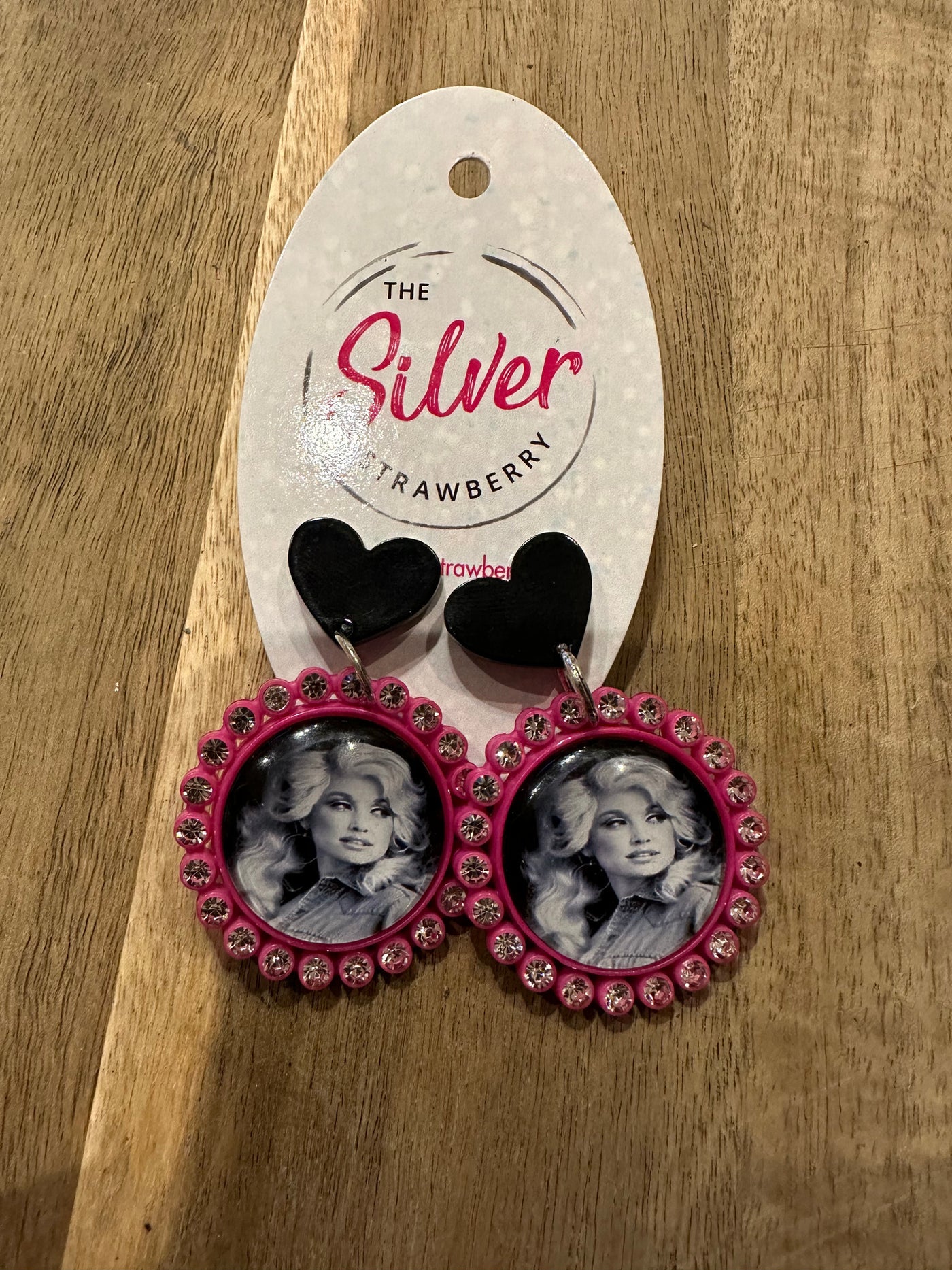 Sandie Earrings- Dolly Light Pink Rhinestones – The Silver Strawberry