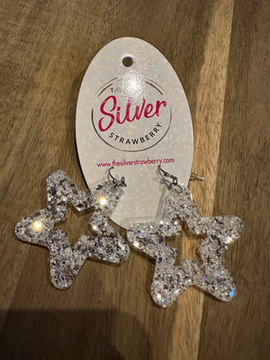 Sandie Earrings- Dolly Light Pink Rhinestones – The Silver Strawberry