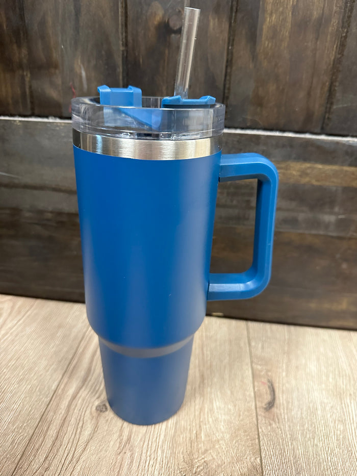 Handle Insulated Cup- Navy (40oz)