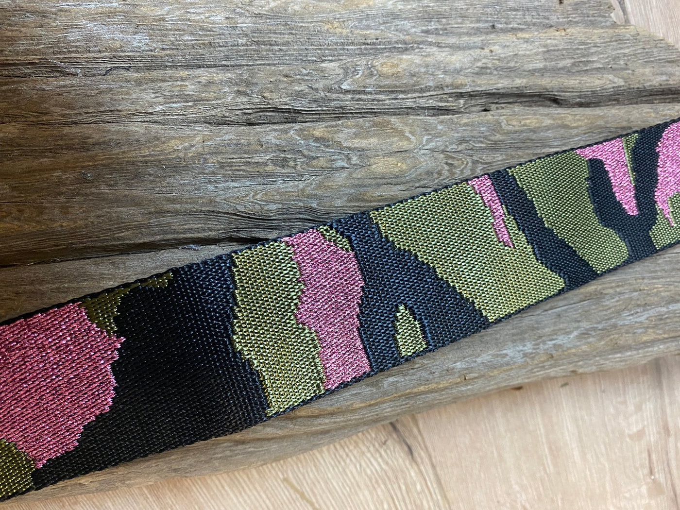 Custom Beaded Pink Leopard Purse Strap | Classic Prep Monograms