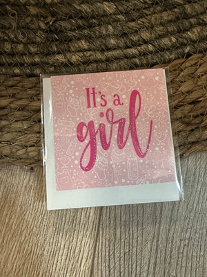Gifting Cards- "Its A Girl"
