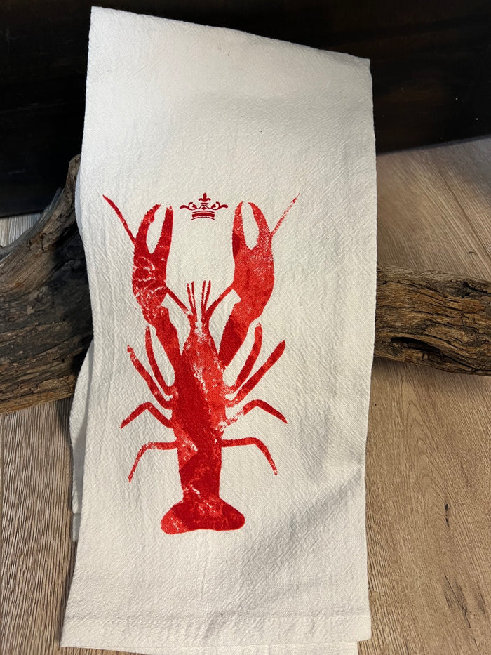 Kitchen Towels- "Red Crawfish"