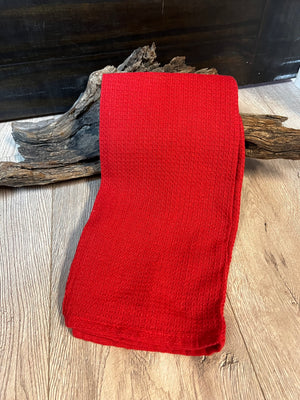 Kitchen Towels- Red Waffle Woven