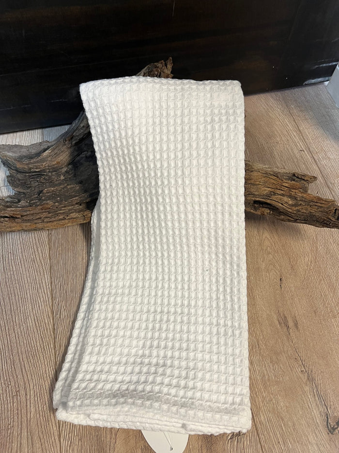 Kitchen Towels- White Waffle Woven
