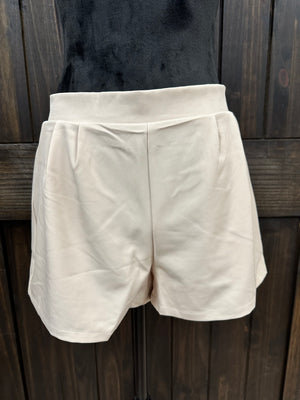 Champagne High Waisted Shorts