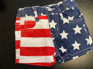 Shorts- "USA Flag" Denim