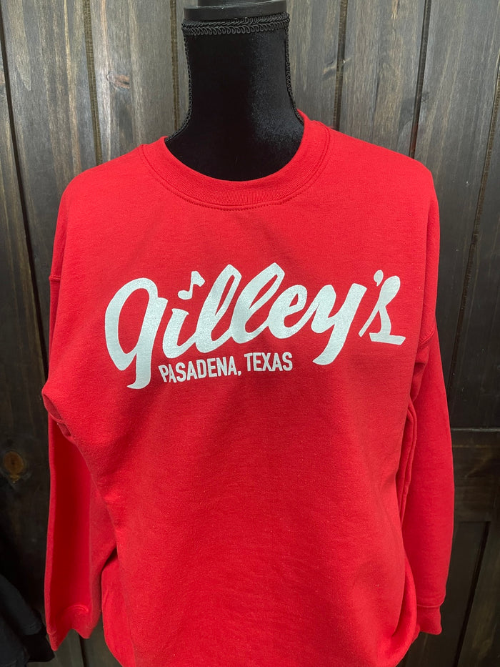 Red "Gilley's" Sweatshirt Jacket