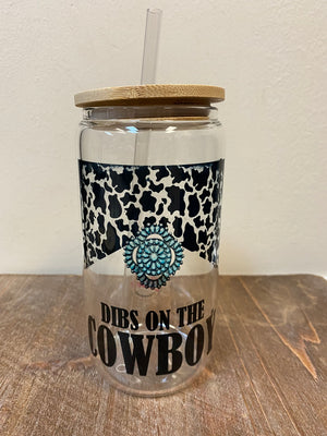 Cowboys Mason Jar Koozie