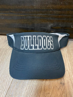 "Bulldogs" Black Visor Hat