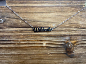 Reign Necklace- Silver "Wildcats"