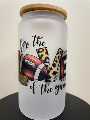 Libbey Can Glass- "For The Love Of The Game"