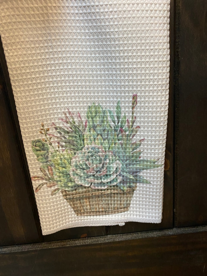 Kitchen Towels- "Cacti Barrel"