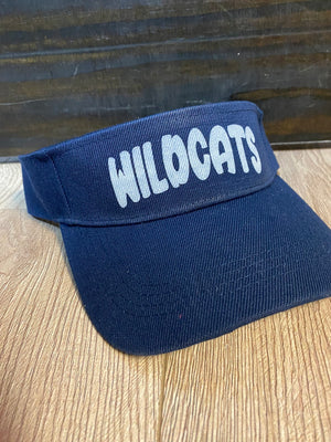 "Wildcat Bubble" Navy Visor Hat