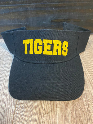 "Yellow Tigers" Black Visor Hat