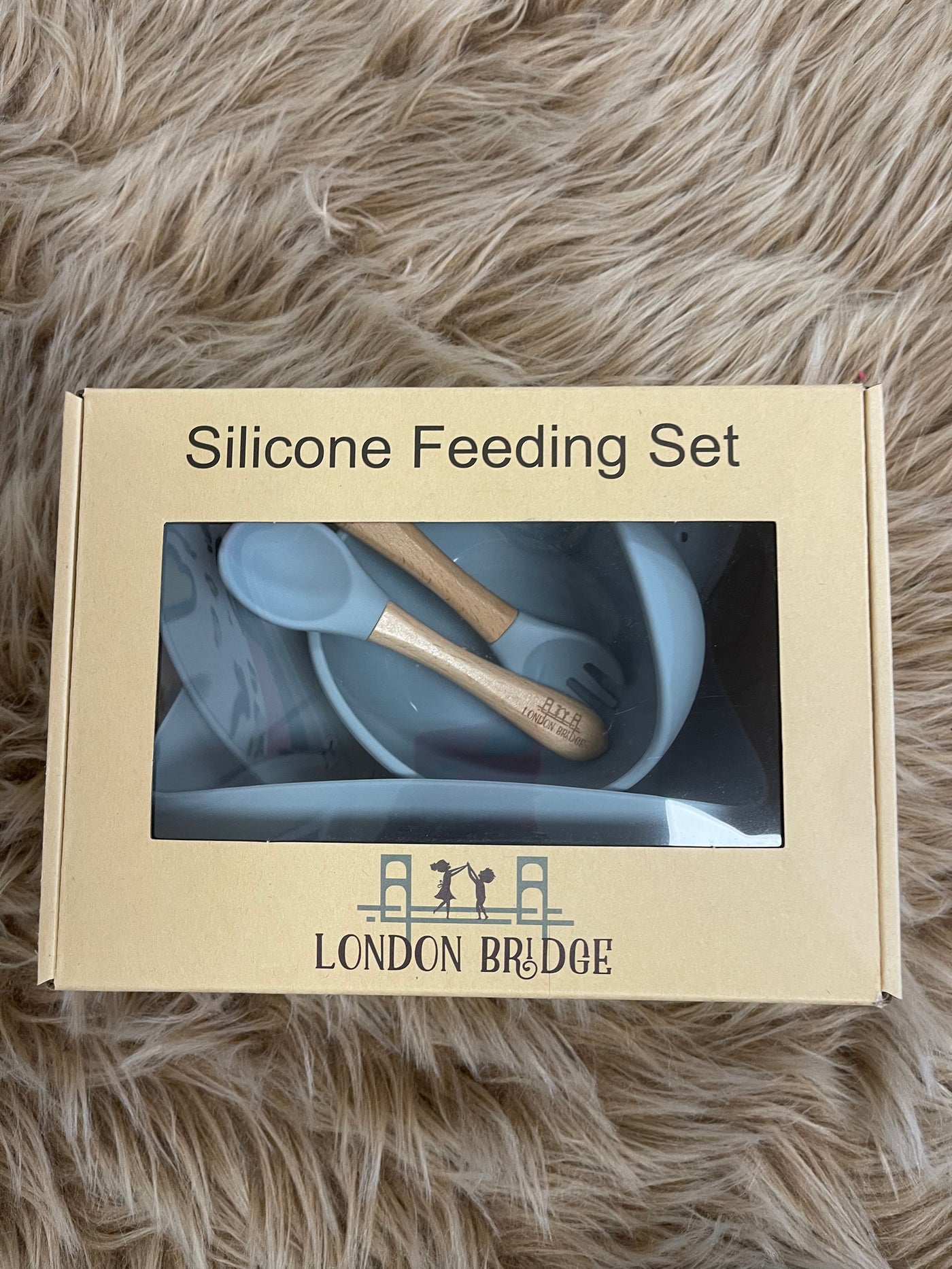 Silicone 4PC Feeding Set- Baby Pink