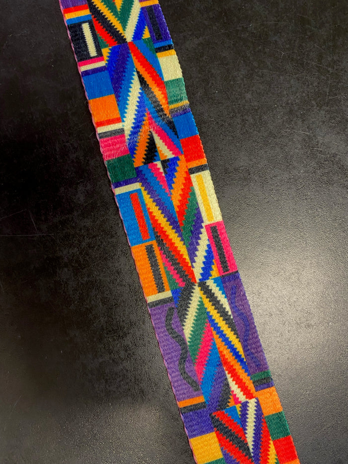 Revelry Purse Strap- Geometric Rainbow