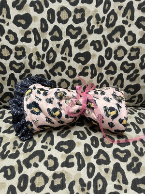 Minky Baby Blanket- Pink & Gold Cheetah