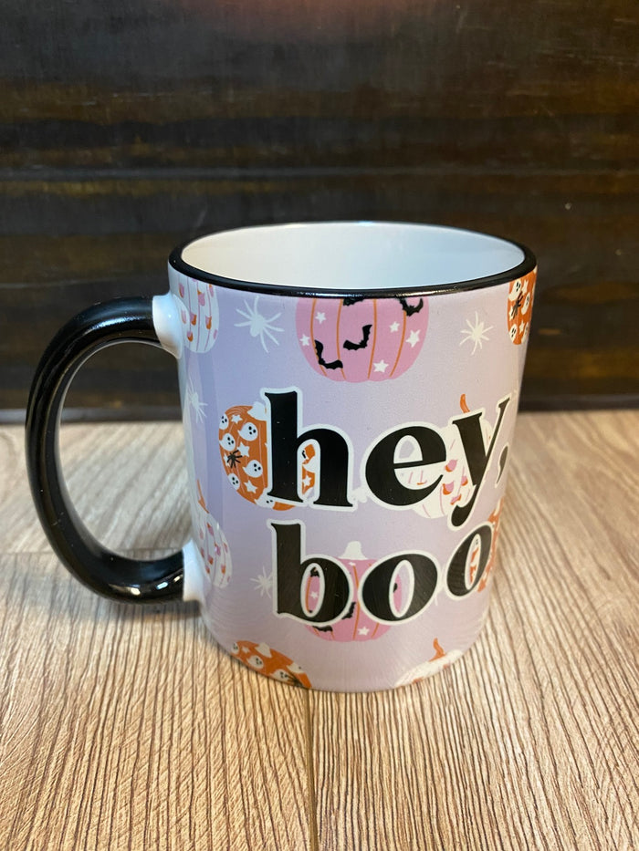 Ceramic Mug- "Hey Boo"