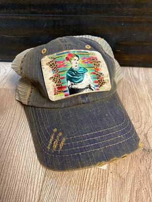 Embroidered Denim Hat