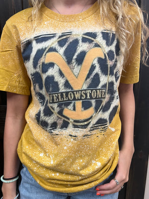 "Yellowstone Cheetah Branded" Tee