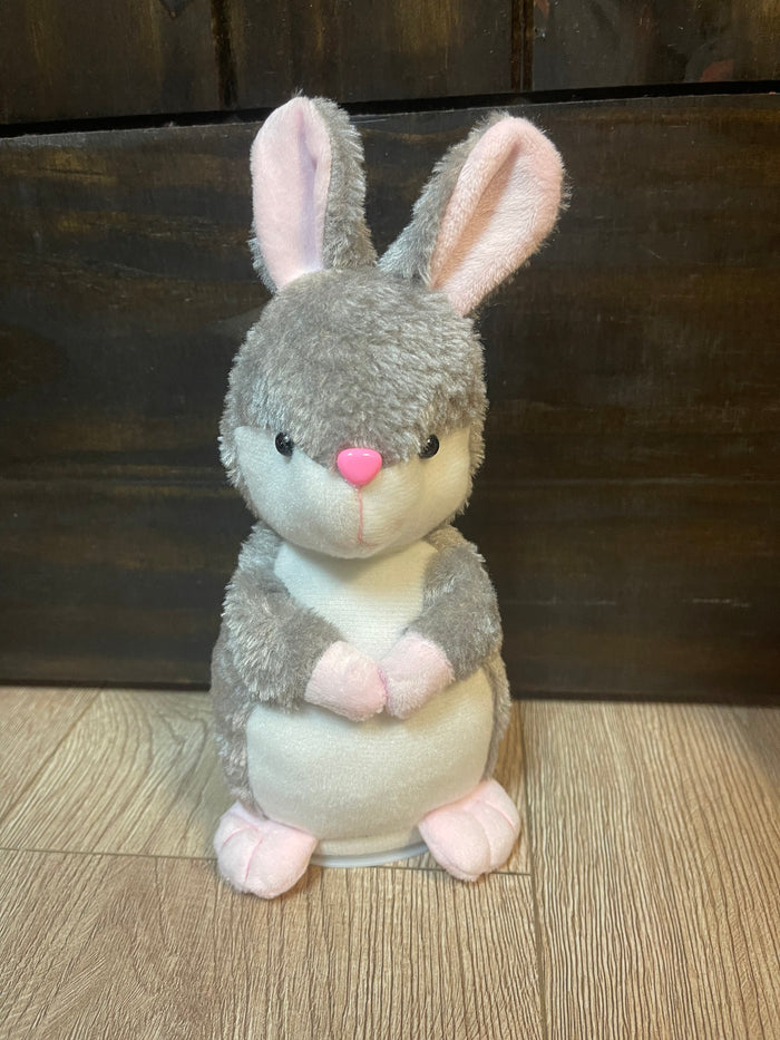 Baby Toy- Grey "Dancing" Bunny