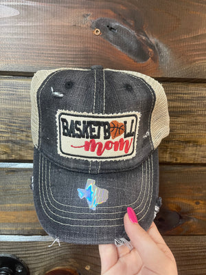 "Basketball Mom" Dark Denim Hat