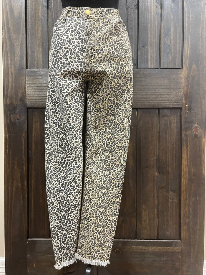 Capri Jeans- "Khaki Khaki" Cheetah