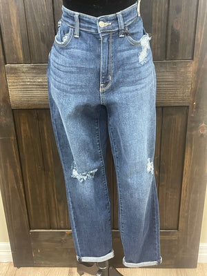 Judy Blue High Rise Jeans- Destroy, (BF)