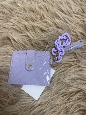 Stella Scallop Wallet- Purple
