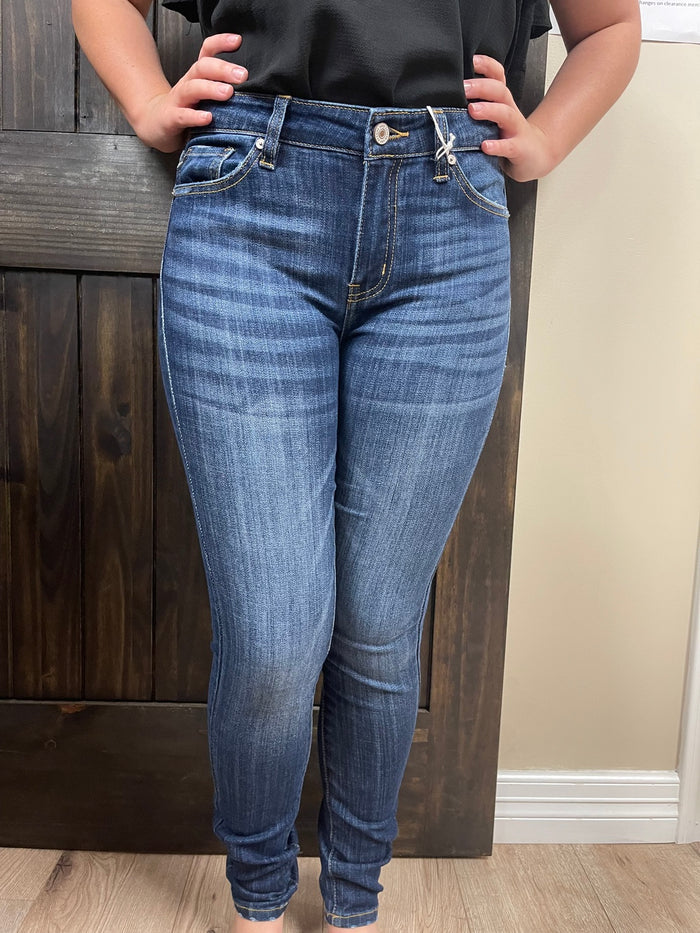 Judy Blue Skinny Jeans- High Waist, Dark Bronze (DK ST)