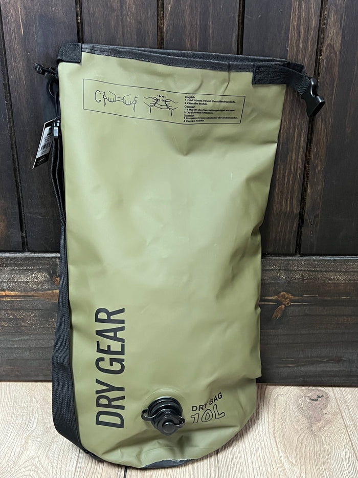 Outdoorsy Items- Dark Green Dry Bag (10L)