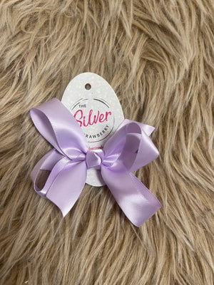 Mini Hair Bows- Light Purple