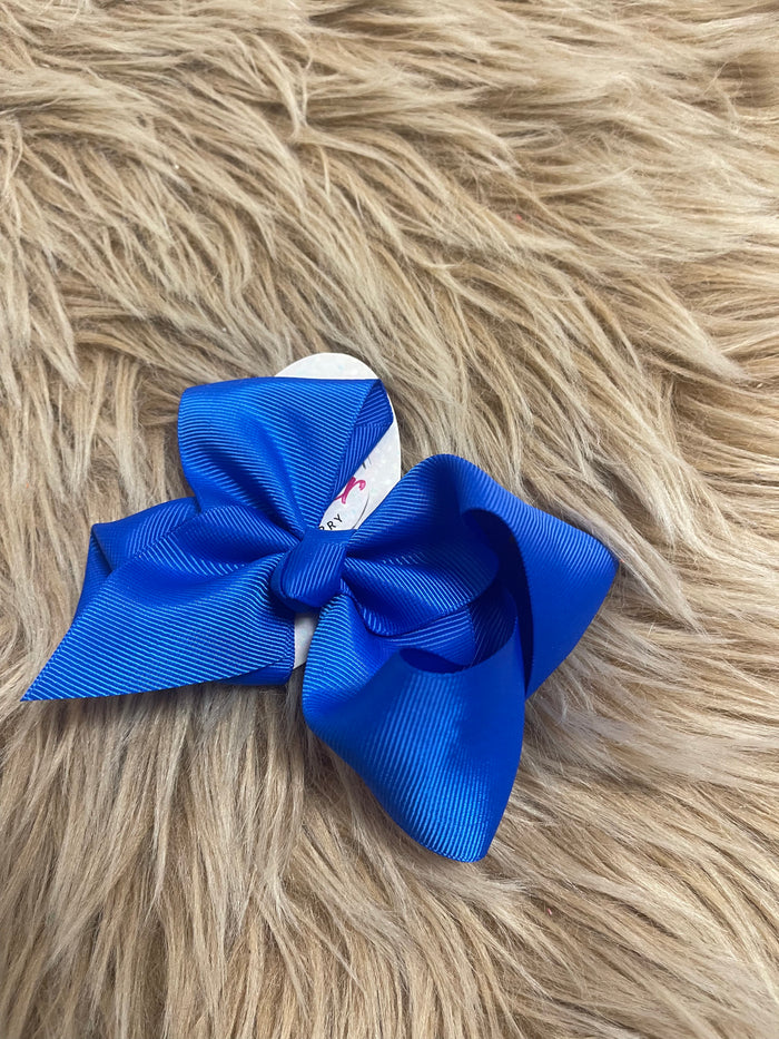 Medium Hair Bows- Royal Blue